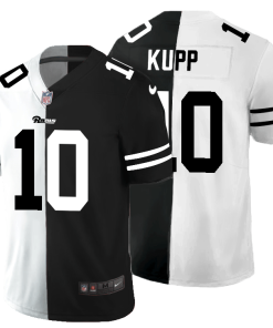 Los Angeles Rams #10 Cooper Kupp Black V White Peace Split Nike Vapor Untouchable Limited NFL Jersey