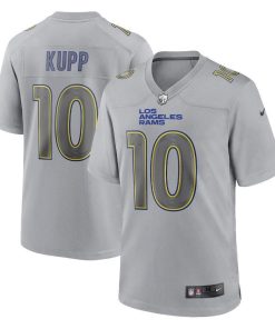 Los Angeles Rams #10 Cooper Kupp Gray Atmosphere Fashion Game Jersey
