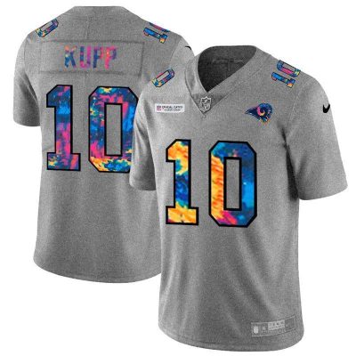 Los Angeles Rams #10 Cooper Kupp Nike Multi-Color 2020 NFL Crucial Catch NFL Jersey Greyheather
