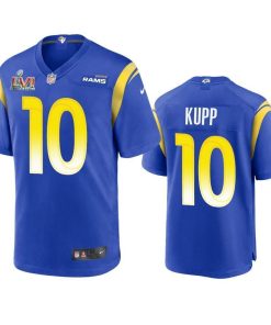 Los Angeles Rams #10 Cooper Kupp Nike Super Bowl LVI Patch Game NFL Jersey - Royal