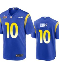 Los Angeles Rams #10 Cooper Kupp Super Bowl LVI Patch Nike Game NFL Jersey - Royal