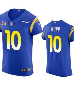 Los Angeles Rams #10 Cooper Kupp Super Bowl LVI Patch Nike Vapor Elite Player NFL Jersey - Royal