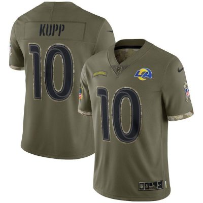 Los Angeles Rams #10 Cooper Kupp Nike 2022 Salute To Service Limited Jersey - Olive