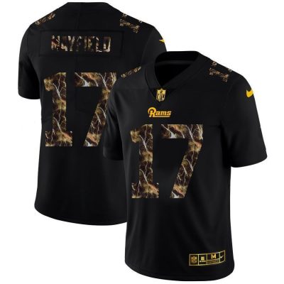 Los Angeles Rams #17 Baker Mayfield Black Nike Flocked Lightning Vapor Limited NFL Jersey