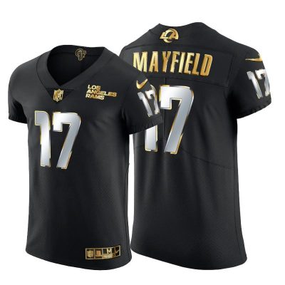 Los Angeles Rams #17 Baker Mayfield Nike Black Edition Vapor Untouchable Elite NFL Jersey