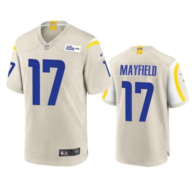 Los Angeles Rams #17 Baker Mayfield Nike Game NFL Jersey - Bone
