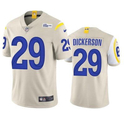 Los Angeles Rams #29 Eric Dickerson Nike Vapor Limited NFL Jersey - Bone