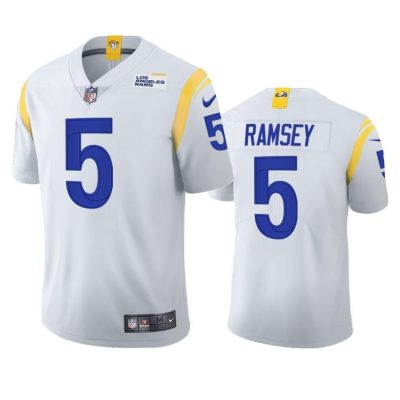 Los Angeles Rams #5 Jalen Ramsey Nike Vapor Limited NFL Jersey - White
