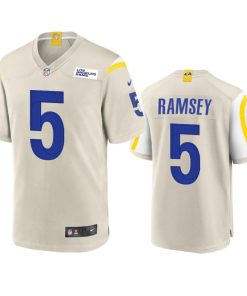 Los Angeles Rams #5 Jalen Ramsey Nike Game NFL Jersey - Bone