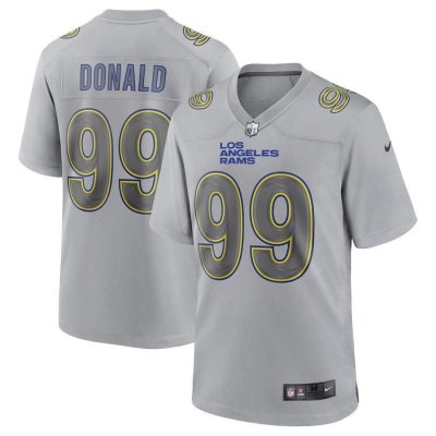 Los Angeles Rams #99 Aaron Donald Gray Atmosphere Fashion Game Jersey