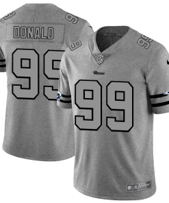 Los Angeles Rams #99 Aaron Donald Nike Gray Gridiron II Vapor Untouchable Limited NFL Jersey