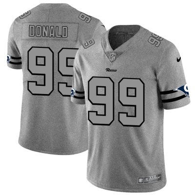 Los Angeles Rams #99 Aaron Donald Nike Gray Gridiron II Vapor Untouchable Limited NFL Jersey
