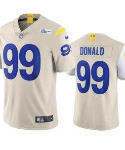 Los Angeles Rams #99 Aaron Donald Nike Vapor Limited NFL Jersey - Bone