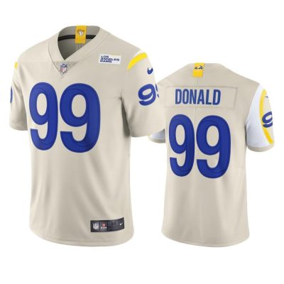 Los Angeles Rams #99 Aaron Donald Nike Vapor Limited NFL Jersey - Bone