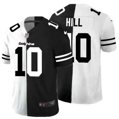 Miami Dolphins #10 Tyreek Hill Black V White Peace Split Nike Vapor Untouchable Limited NFL Jersey