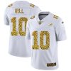 Miami Dolphins #10 Tyreek Hill Nike Flocked Leopard Print Vapor Limited NFL Jersey White