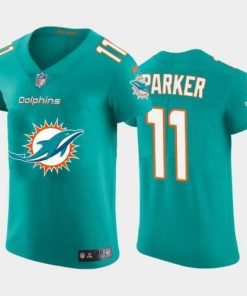 Miami Miami Dolphins #11 DeVante Parker Aqua Green Nike Big Team Logo Elite NFL Jersey
