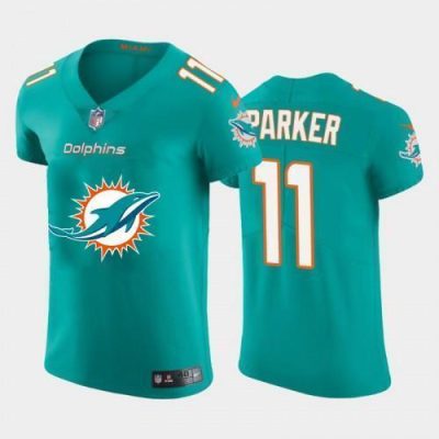 Miami Miami Dolphins #11 DeVante Parker Aqua Green Nike Big Team Logo Elite NFL Jersey