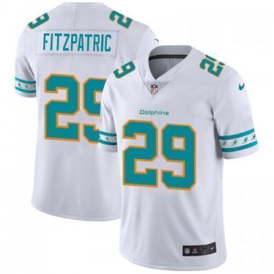 Miami Miami Dolphins #29 Minkah Fitzpatrick Nike White Team Logo Vapor Limited NFL Jersey