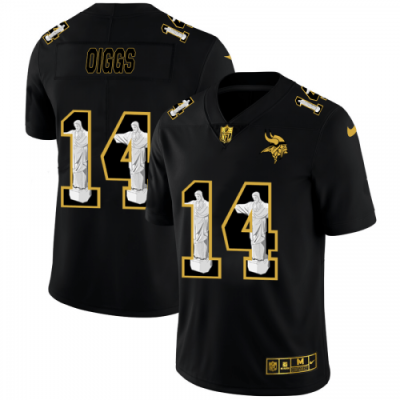 Minnesota Vikings #14 Stefon Diggs Nike Carbon Black Vapor Cristo Redentor Limited NFL Jersey