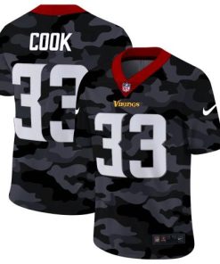 Minnesota Vikings #33 Dalvin Cook Nike 2020 Black CAMO Vapor Untouchable Limited Stitched NFL Jersey