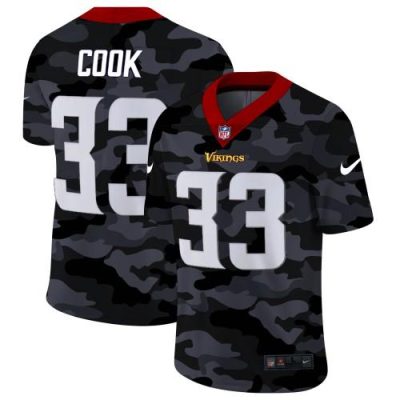 Minnesota Vikings #33 Dalvin Cook Nike 2020 Black CAMO Vapor Untouchable Limited Stitched NFL Jersey
