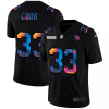 Minnesota Vikings #33 Dalvin Cook Nike Multi-Color Black 2020 NFL Crucial Catch Vapor Untouchable Limited Jersey