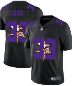 Minnesota Vikings #33 Dalvin Cook Nike Team Logo Dual Overlap Limited NFL Jersey Black