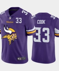 Minnesota Vikings #33 Dalvin Cook Purple Nike Big Team Logo Player Vapor Limited NFL Jersey