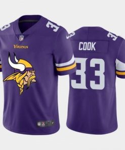 Minnesota Vikings #33 Dalvin Cook Purple Nike Big Team Logo Vapor Limited NFL Jersey