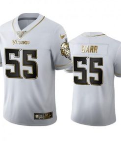 Minnesota Vikings #55 Anthony Barr Nike White Golden Edition Vapor Limited NFL 100 Jersey