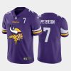 Minnesota Vikings #7 Patrick Peterson Purple Nike Big Team Logo Player Vapor Limited NFL Jersey