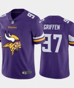 Minnesota Vikings #97 Everson Griffen Purple Nike Big Team Logo Vapor Limited NFL Jersey