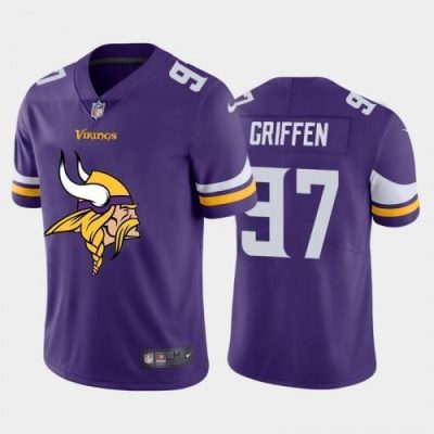 Minnesota Vikings #97 Everson Griffen Purple Nike Big Team Logo Vapor Limited NFL Jersey