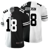 Minnesota Vikings #18 Justin Jefferson Black V White Peace Split Nike Vapor Untouchable Limited NFL Jersey