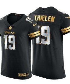 Minnesota Vikings #19 Adam Thielen Nike Black Edition Vapor Untouchable Elite NFL Jersey