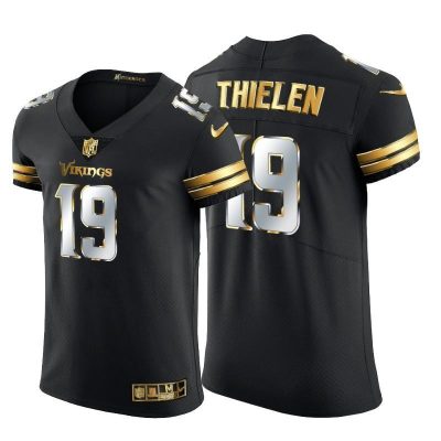Minnesota Vikings #19 Adam Thielen Nike Black Edition Vapor Untouchable Elite NFL Jersey