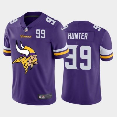 Minnesota Vikings #99 Danielle Hunter Purple Nike Big Team Logo Player Vapor Limited NFL Jersey