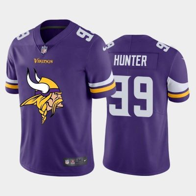 Minnesota Vikings #99 Danielle Hunter Purple Nike Big Team Logo Vapor Limited NFL Jersey