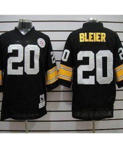 Mitchell & Ness Pittsburgh Steelers #20 Rocky Bleier Black Stitched Throwback NFL Jersey