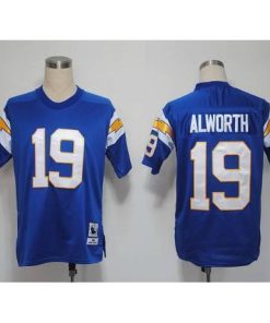 Mitchell And Ness 1984 Los Angeles Chargers #19 Lance Alworth Light Blue Stitched NFL Jersey