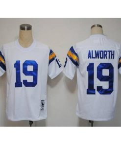 Mitchell And Ness 1984 Los Angeles Chargers #19 Lance Alworth White Stitched NFL Jersey
