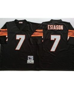 Mitchell And Ness Cincinnati Bengals #7 Boomer Esiason Black Throwback Stitched NFL Jersey