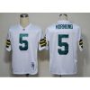 Mitchell And Ness Green Bay Packers #5 Paul Hornung White Stitched Jersey
