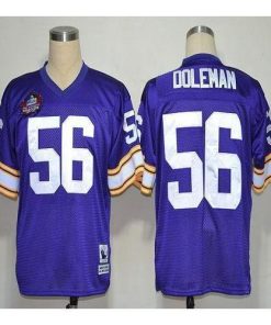Mitchell And Ness Hall of Fame 2012 Minnesota Vikings #56 Chris Doleman Purple Stitched Throwback NFL Jersey
