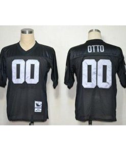 Mitchell And Ness Las Vegas Raiders #00 Jim Otto Black Stitched Throwback NFL Jersey