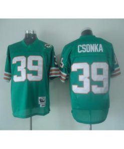 Mitchell And Ness Miami Dolphins #39 Larry Csonka Green Stitched NFL Jersey