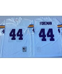Mitchell And Ness Minnesota Vikings #44 Chuck Foreman White Throwback Stitched NFL Jersey