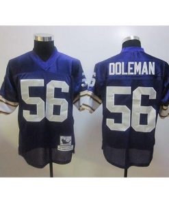 Mitchell And Ness Minnesota Vikings #56 Chris Doleman Purple Stitched Throwback NFL Jersey