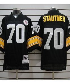 Mitchell And Ness Pittsburgh Steelers #70 Ernie Stautner Black Stitched NFL Jersey
